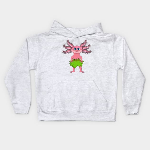 Axolotl Villager (2019) Kids Hoodie by garciajey